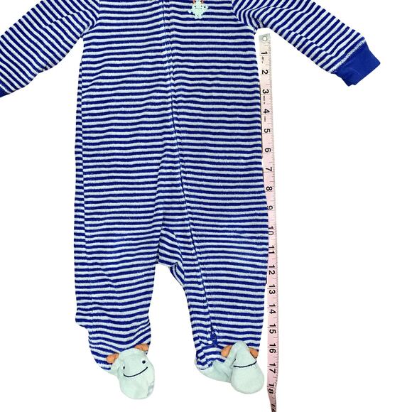 Set of 3 Terry Footed Pajamas Bodysuits by CARTER'S 3-6M - Picture 11 of 13
